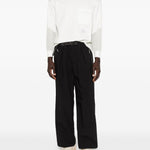 T-shirt a maniche lunghe con tasca in bianco And wander - uomo 