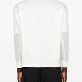 T-shirt a maniche lunghe con tasca in bianco And wander - uomo 