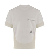 T-shirt a maniche corte con tasca in bianco And wander - uomo 