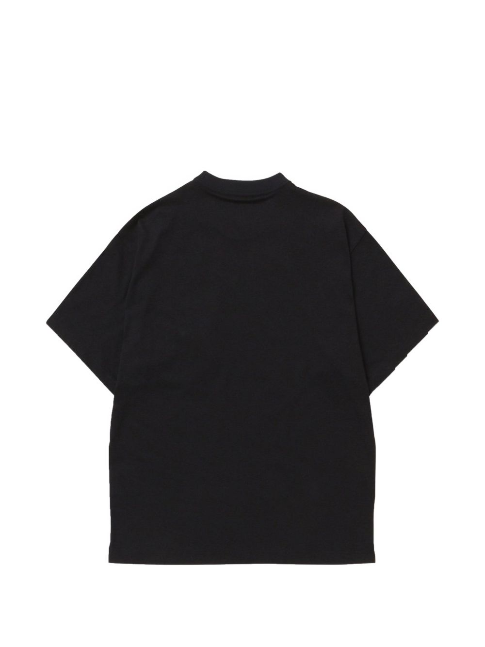 T-shirt con moschettone e tasca sul petto in nero And wander - uomo 