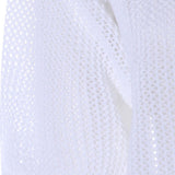 Top crop in maglia papavero in bianco Antonelli - donna 