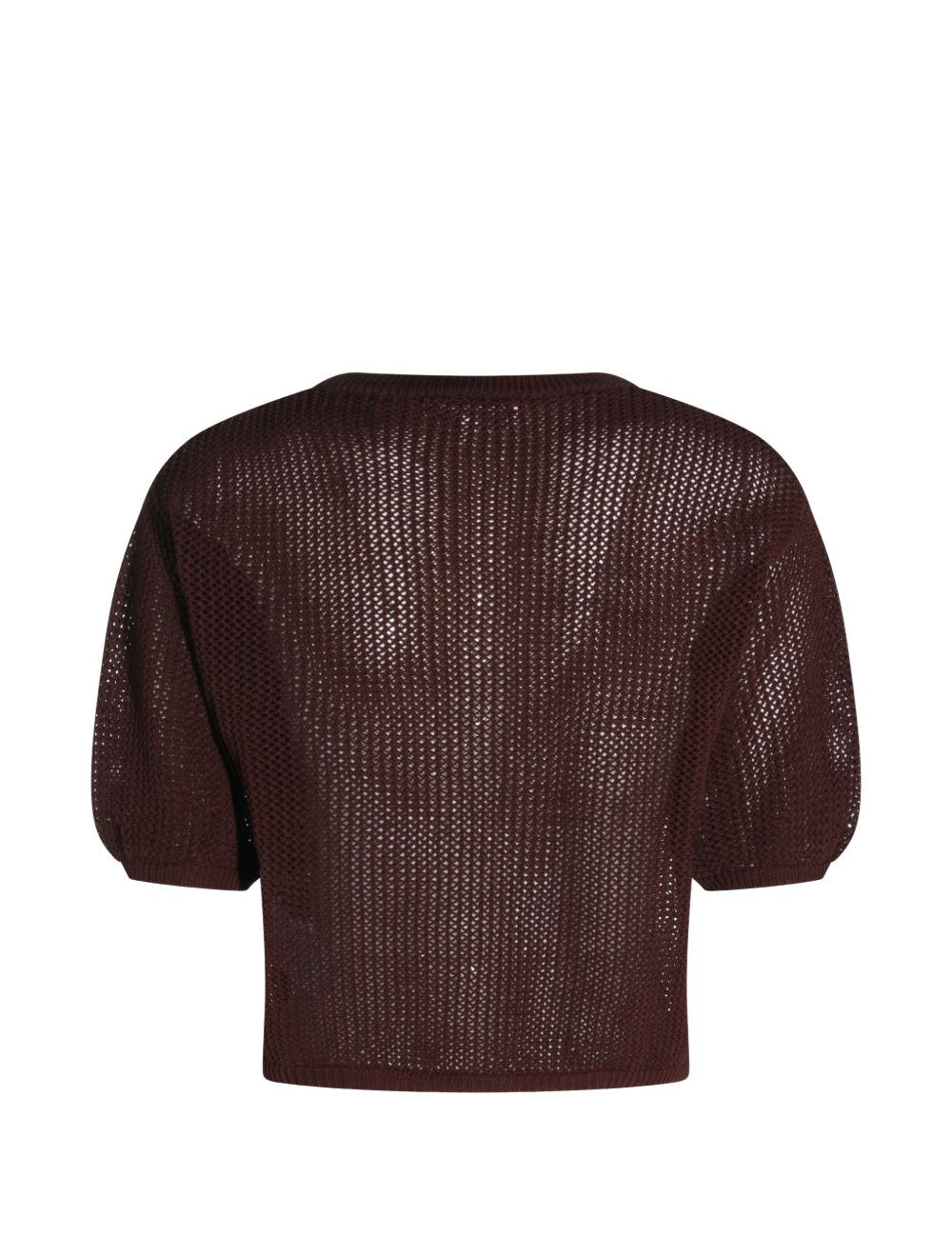 Top crop papavero in nero Antonelli - donna 