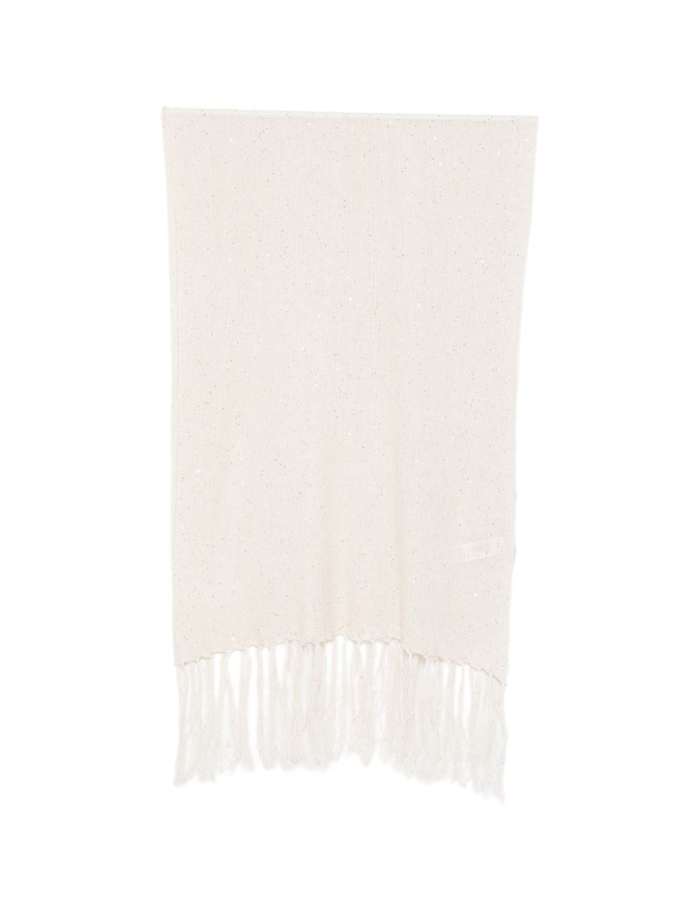 Sciarpa con frange in avorio Antonelli - donna 