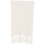 Sciarpa con frange in avorio Antonelli - donna 