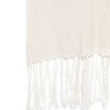 Sciarpa con frange in avorio Antonelli - donna 