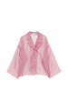 Antonelli Emma semi-sheer jacket in pink - women