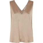 CANOTTA con scollo a V in beige Antonelli - donna 