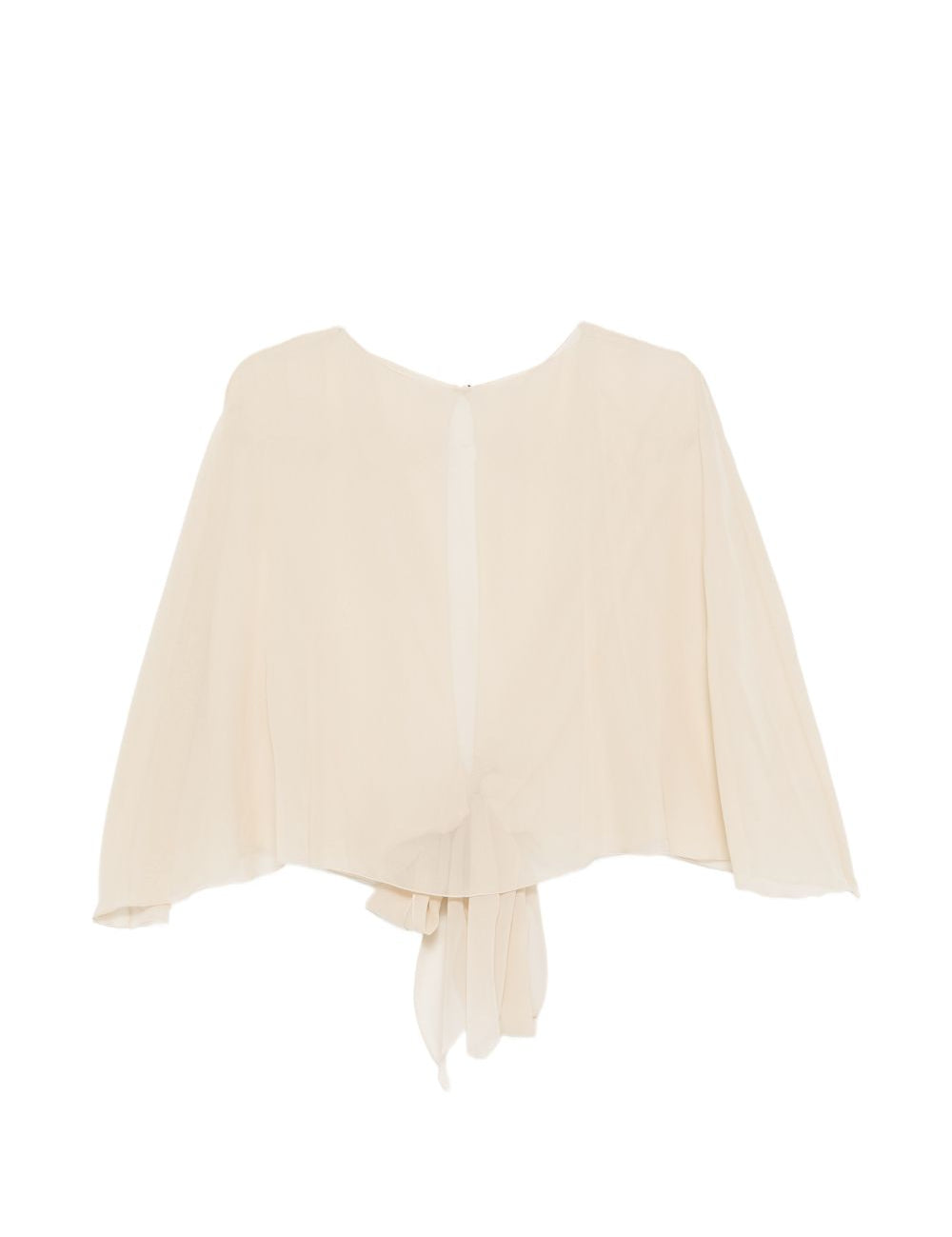Top christian con nodo a cravatta in beige Antonelli - donna 