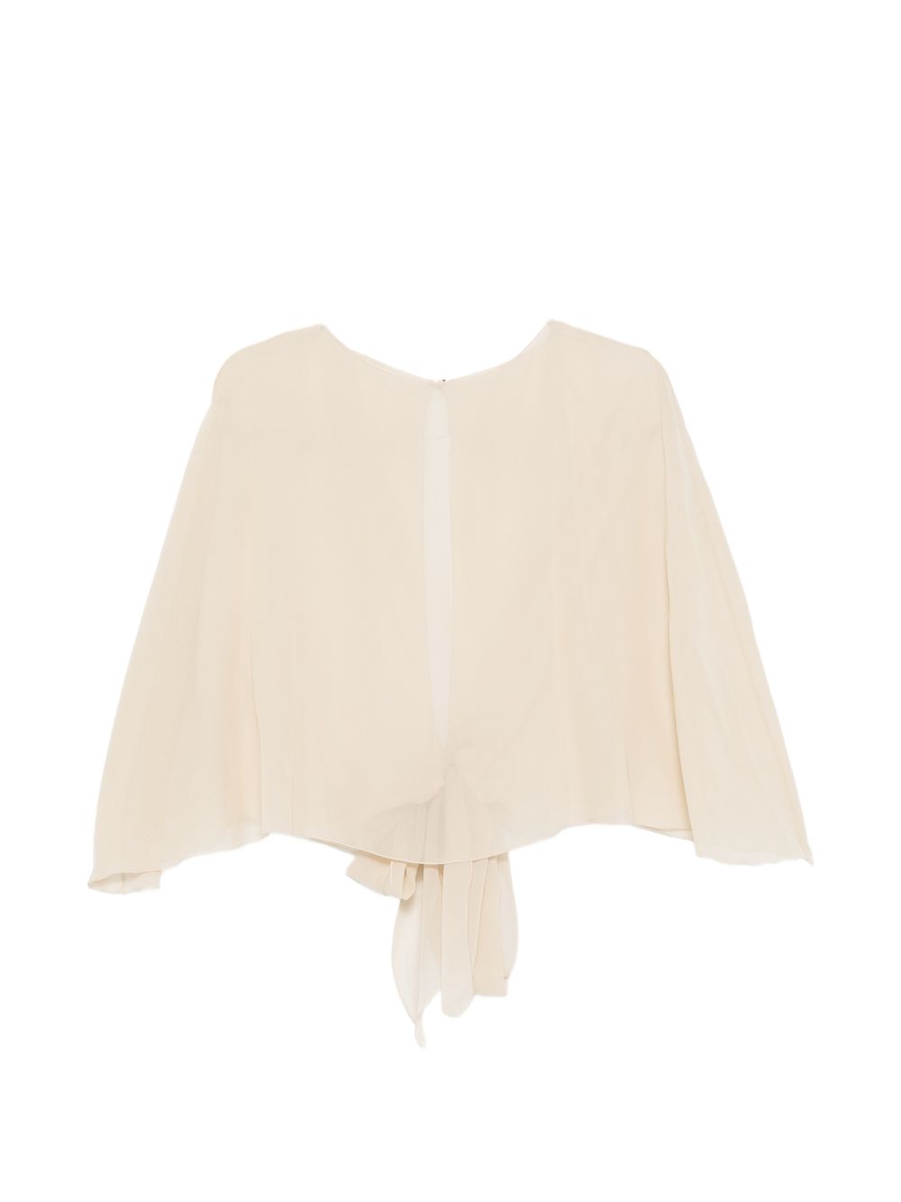 Top christian con nodo a cravatta in beige Antonelli - donna 