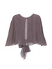 Antonelli purple tie-knot bandeau top - women