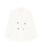 Blazer doppio petto in bianco Antonelli - donna 