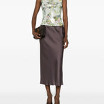 Gonna midi Orinoco con elastico in vita in viola Antonelli - donna 