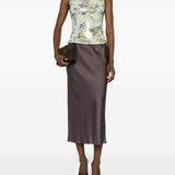 Gonna midi Orinoco con elastico in vita in viola Antonelli - donna 