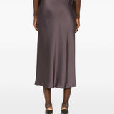 Gonna midi Orinoco con elastico in vita in viola Antonelli - donna 