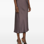 Gonna midi Orinoco con elastico in vita in viola Antonelli - donna 