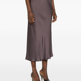 Gonna midi Orinoco con elastico in vita in viola Antonelli - donna 