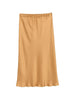 Antonelli women's yellow Orinoco midi skirt with elasticated waist