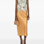 Gonna midi Orinoco con elastico in vita in yellow Antonelli - donna 