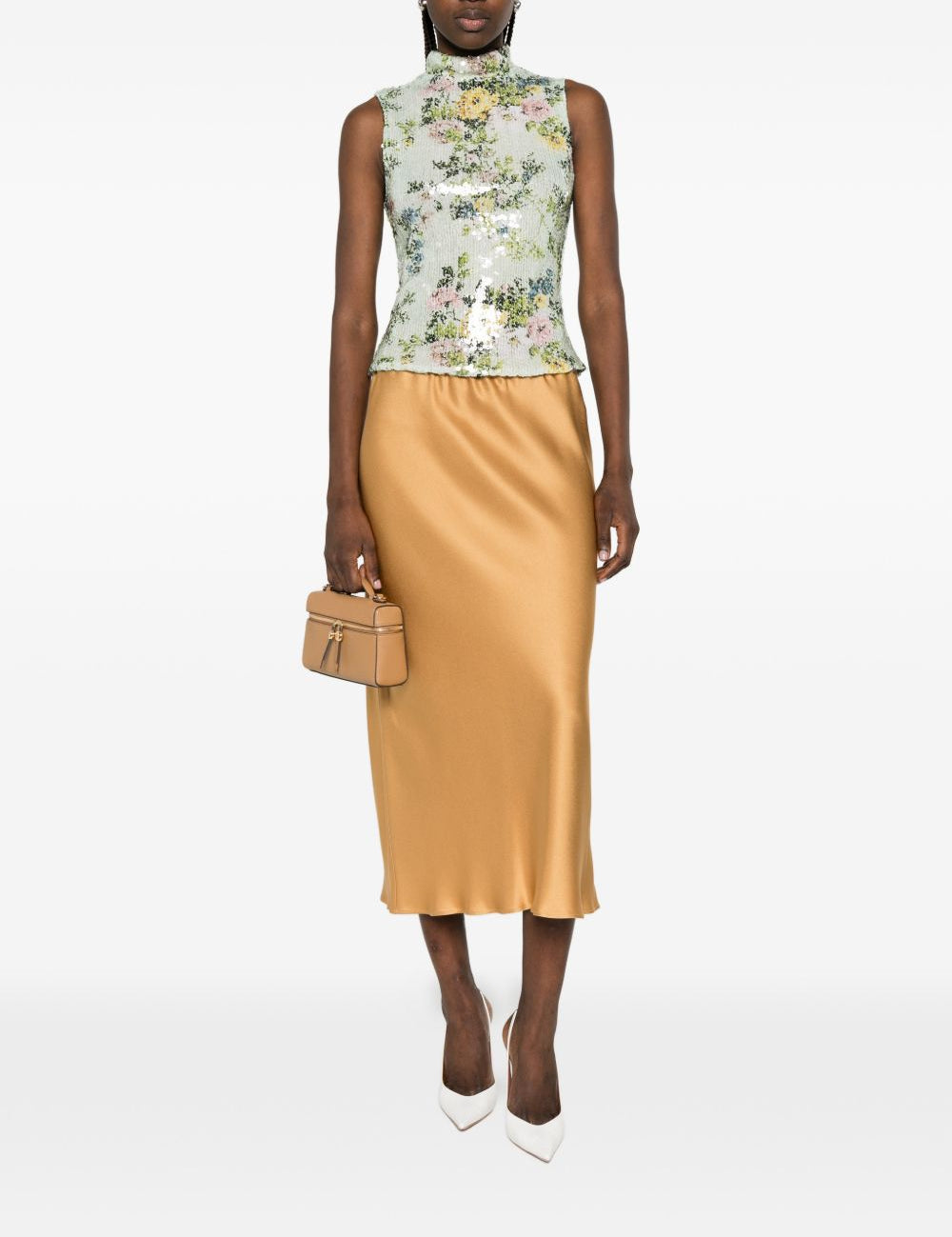 Gonna midi Orinoco con elastico in vita in yellow Antonelli - donna 
