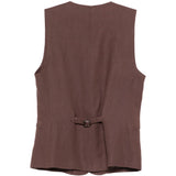 Gilet con bottoni Jesi in marrone Antonelli - donna 