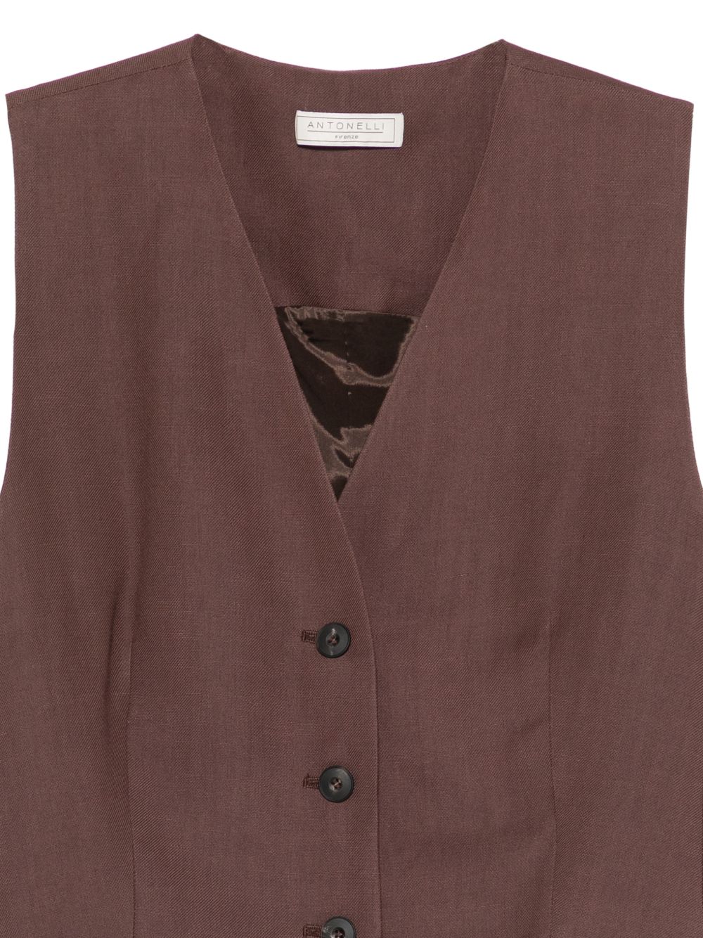 Gilet con bottoni Jesi in marrone Antonelli - donna 