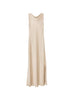 Mara draped neck dress in Antonelli beige - women