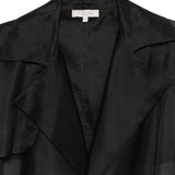Cappotto trasparente con cintura in nero Antonelli - donna 