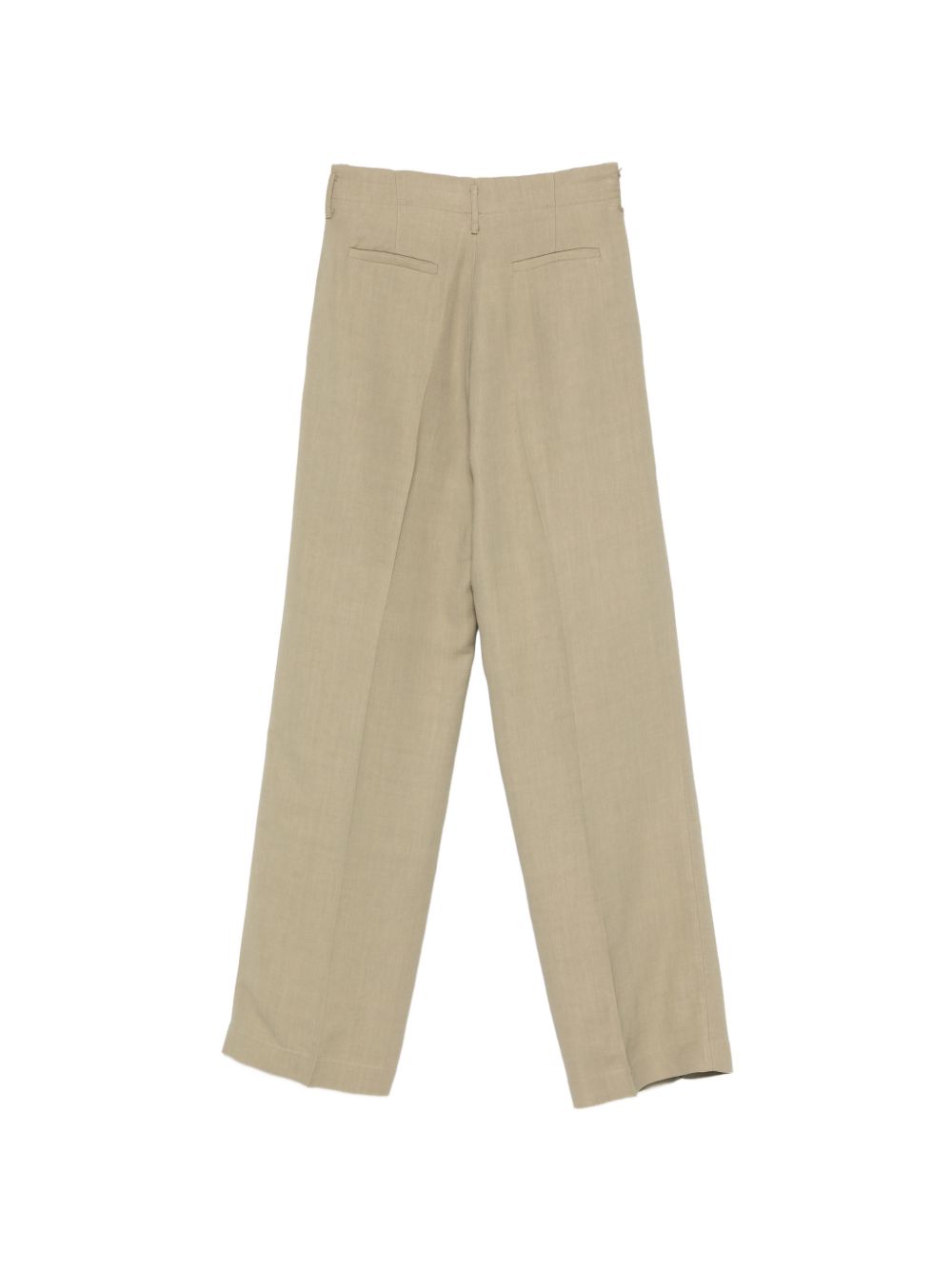 Pantaloni con pieghe stirate in verde Antonelli - donna 