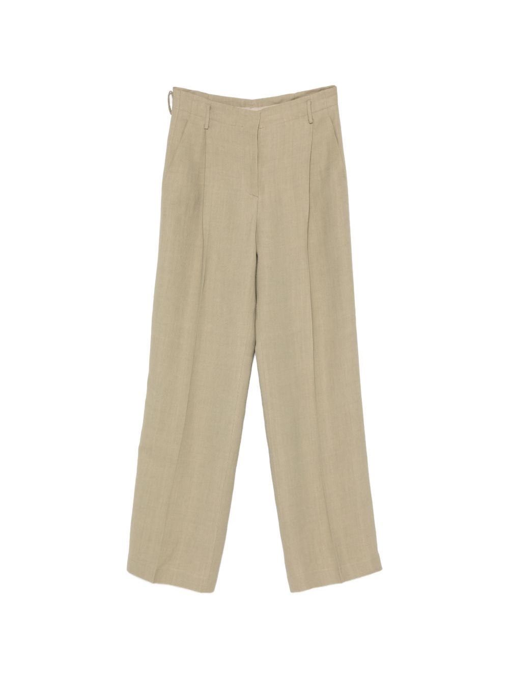Pantaloni con pieghe stirate in verde Antonelli - donna 