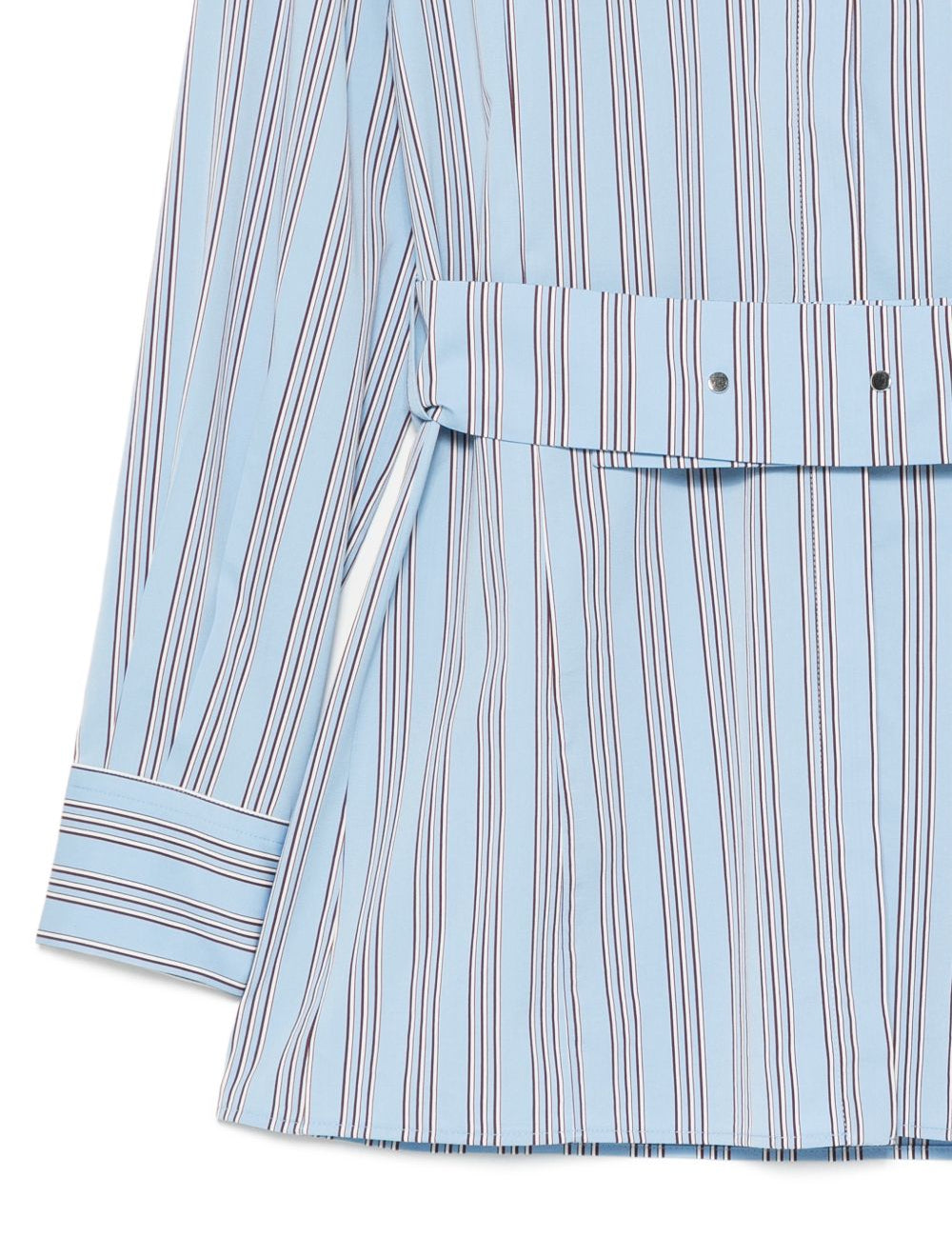 Camicia a righe con cintura in azzurro Antonelli - donna 