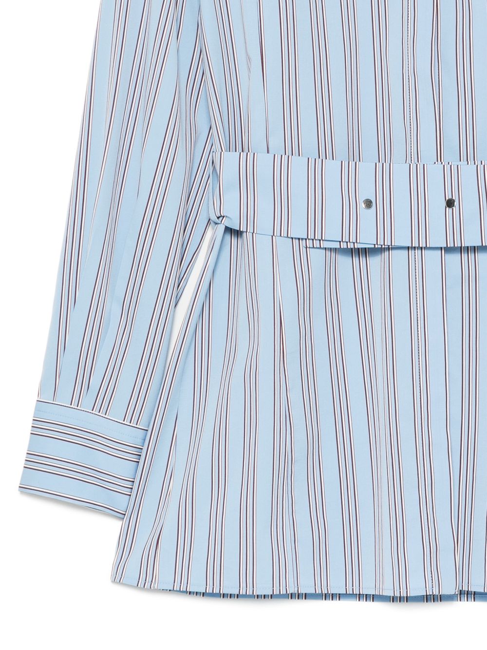 Camicia a righe con cintura in azzurro Antonelli - donna 