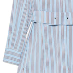 Camicia a righe con cintura in azzurro Antonelli - donna 