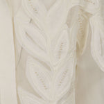 Camicia Alessandra con applicazione di foglia in bianco Antonelli - donna 