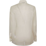 Camicia Alessandra con applicazione di foglia in bianco Antonelli - donna 