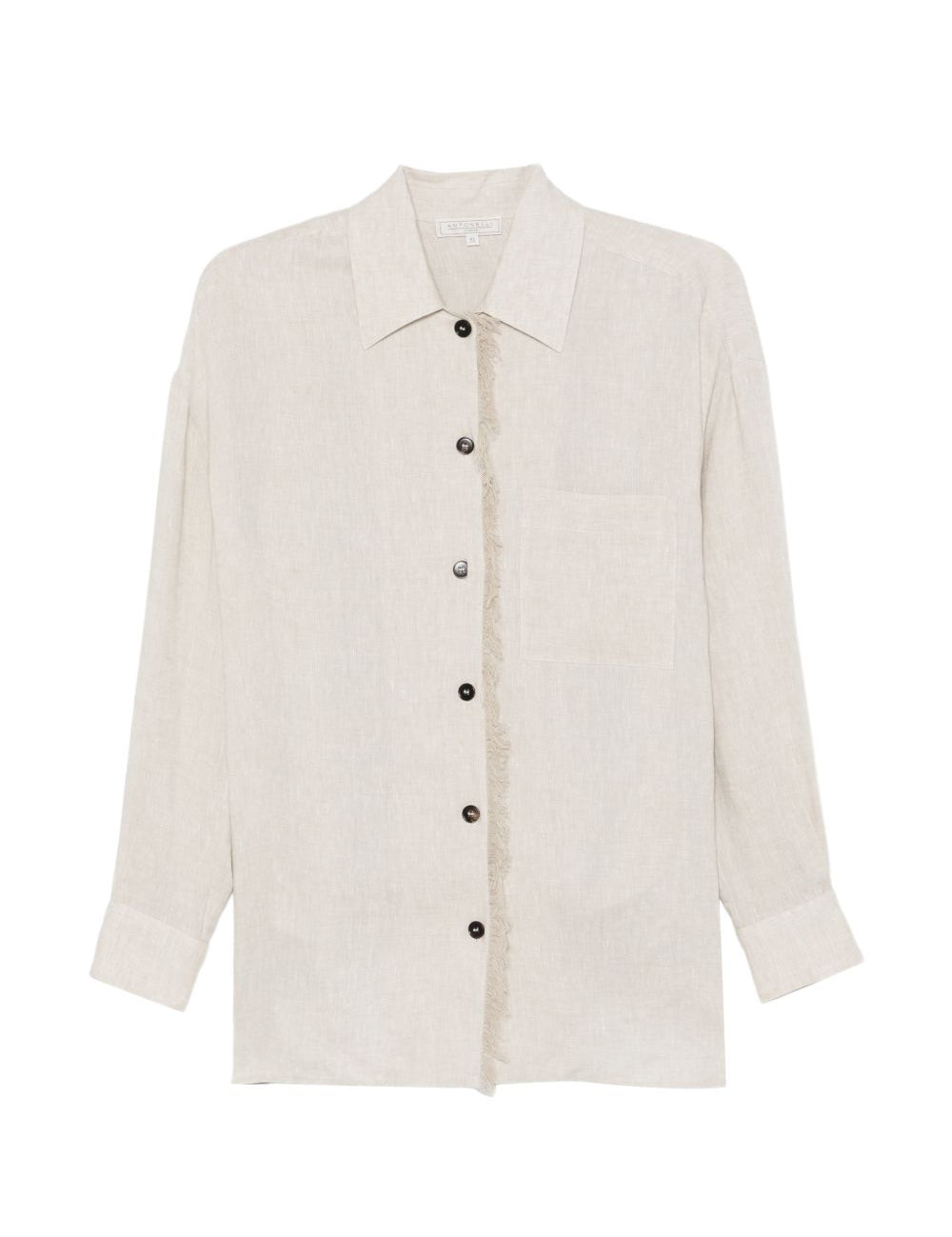 Camicia con frange in grigio Antonelli - donna 