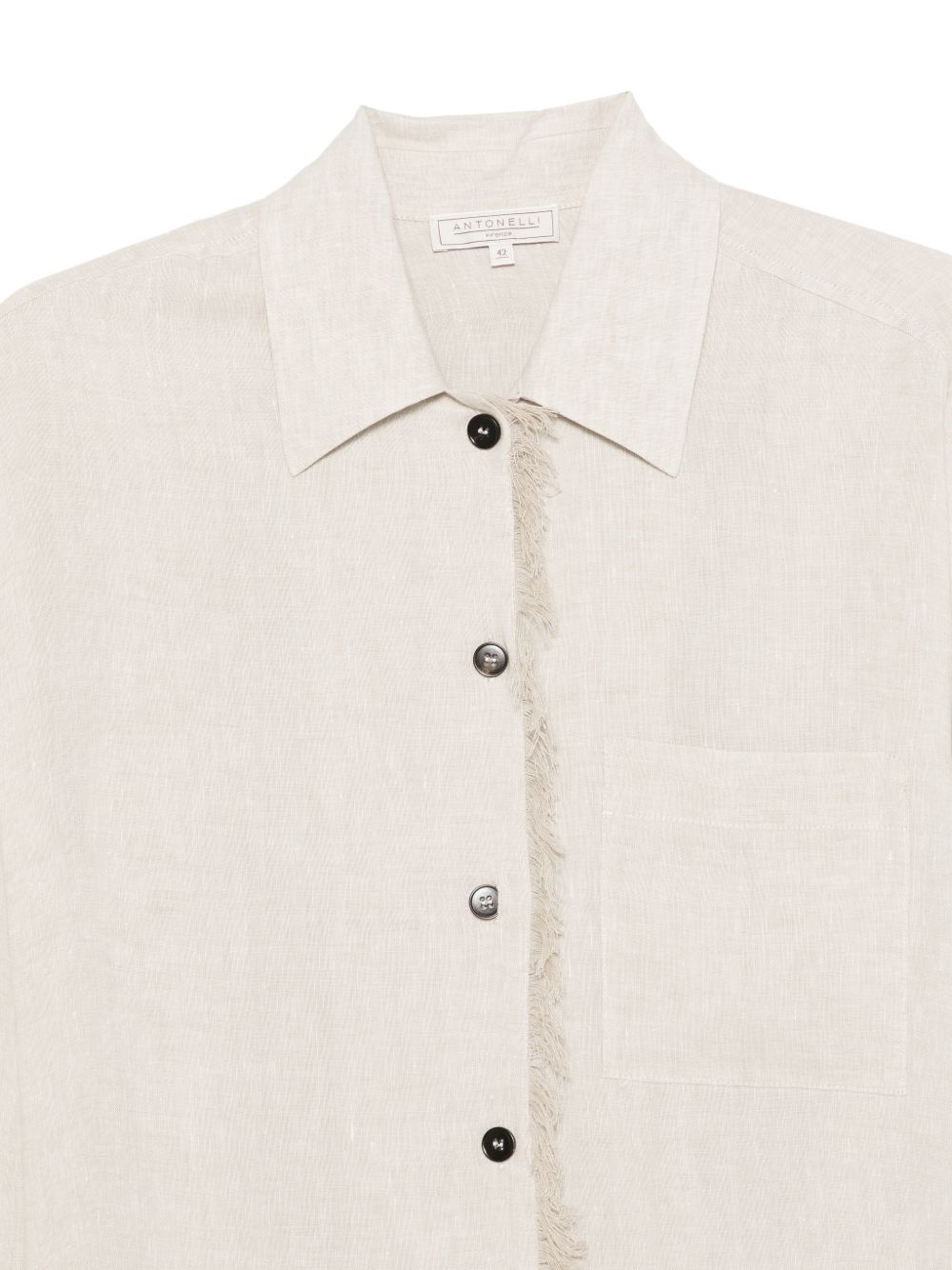 Camicia con frange in grigio Antonelli - donna 