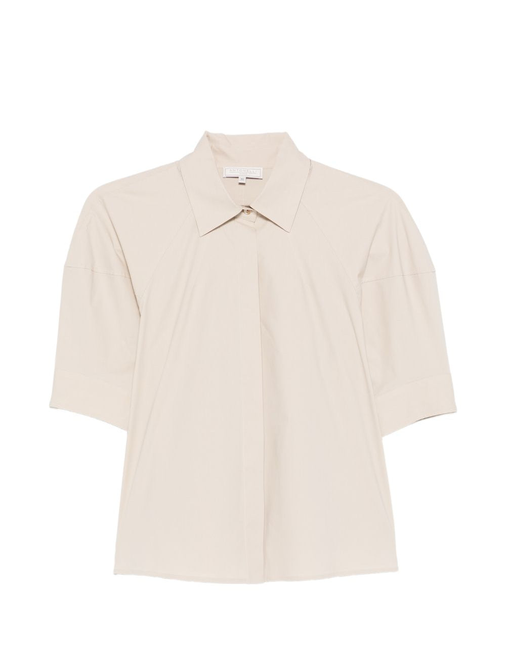 Camicia a maniche corte in beige Antonelli - donna 
