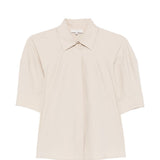 Camicia a maniche corte in beige Antonelli - donna 