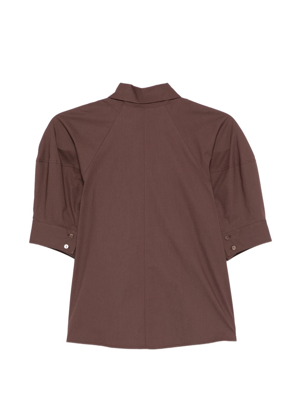 Camicia con collo a punta in marrone Antonelli - donna 