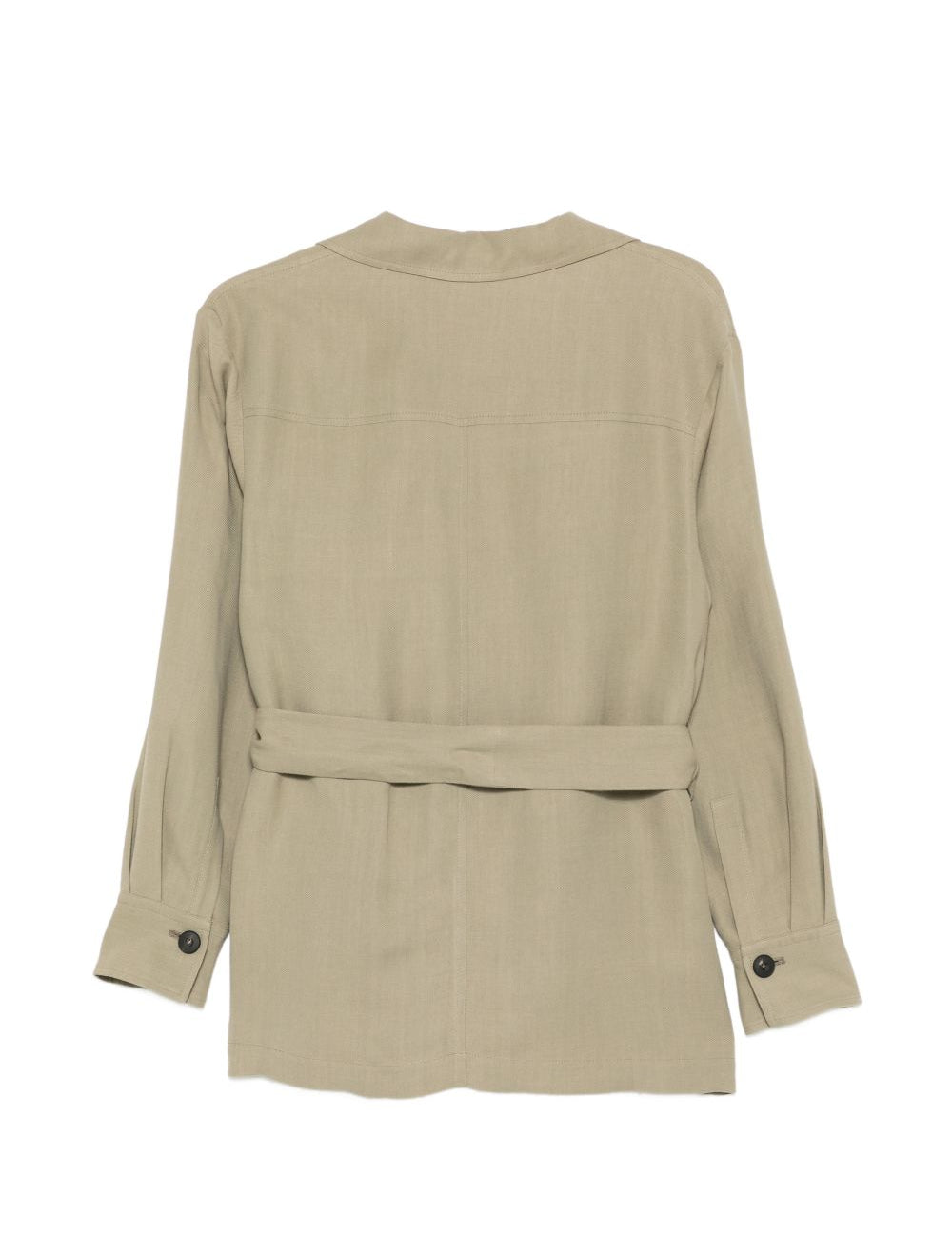 Giacca con cintura e bottoni in verde Antonelli - donna 