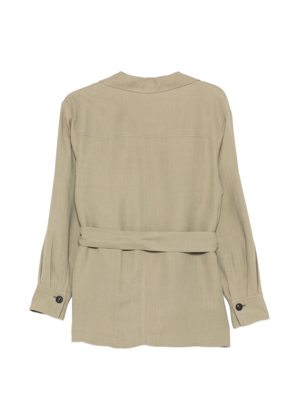 Giacca con cintura e bottoni in verde Antonelli - donna 