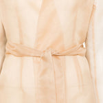 Giacca con scollo a v e cintura in beige Antonelli - donna 