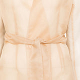 Giacca con scollo a v e cintura in beige Antonelli - donna 