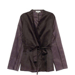 Giacca kimono in marrone scuro Antonelli - donna 
