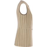 Gilet a righe gabriel in beige 