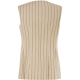 Gilet a righe gabriel in beige 