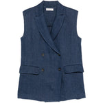Gilet doppiopetto in blu Antonelli - donna 