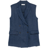 Gilet doppiopetto in blu Antonelli - donna 