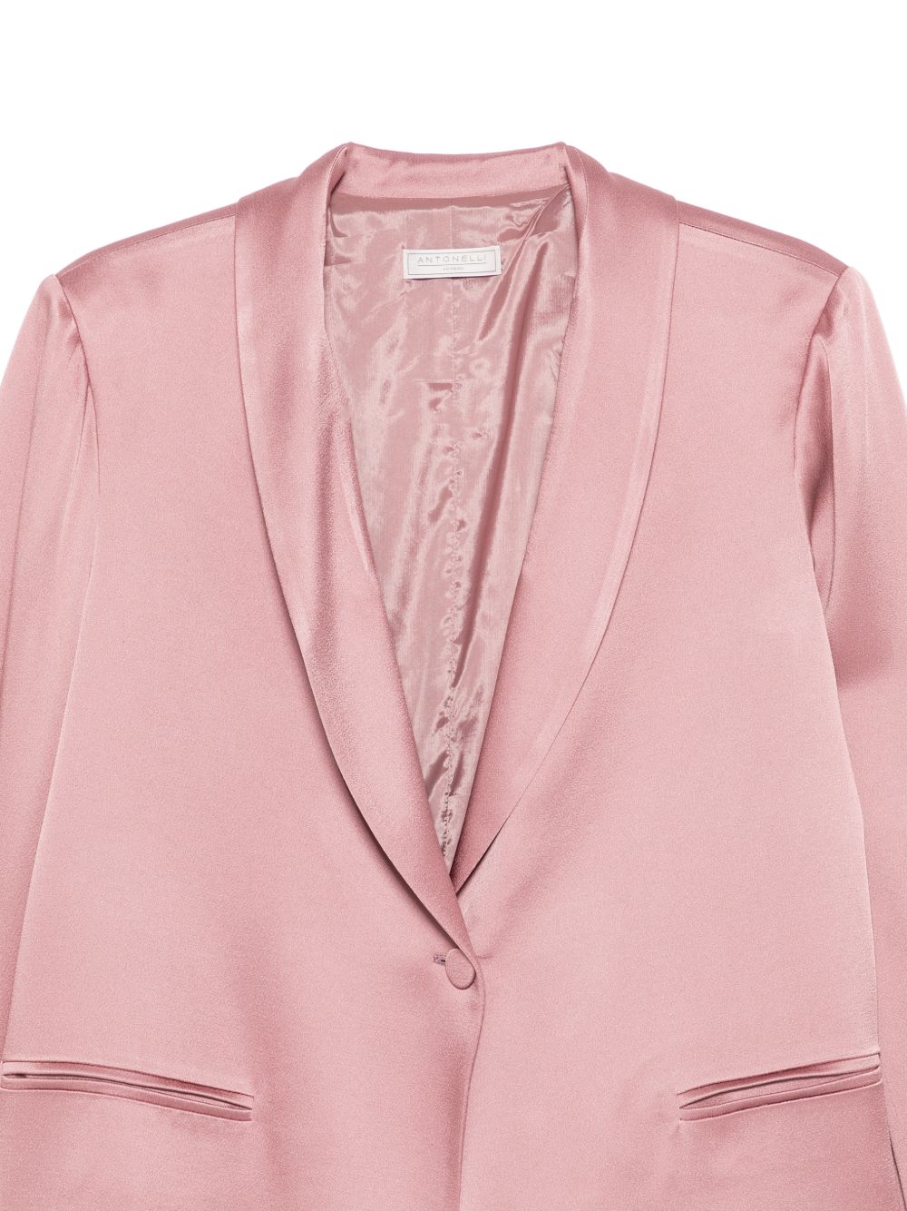 Giacca monopetto satinata in rosa Antonelli - donna 
