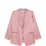 Giacca monopetto satinata in rosa Antonelli - donna 